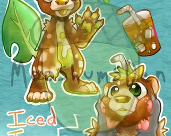 Iced Tea Otter Furry/Fursona Adoptable