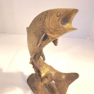 Vintage Brass Fish Sculpure