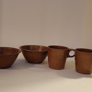 4 pieces Vintage Military Mess Hall Items