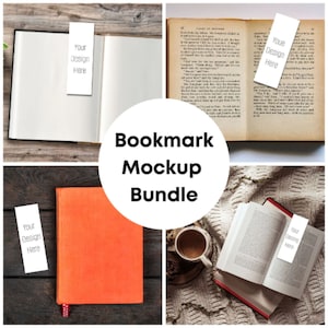Bookmark Mockup | Blank Bookmark Mockup | Blank Product Mockup | Mockup bundle | Styled bookmark mockup | JPEG