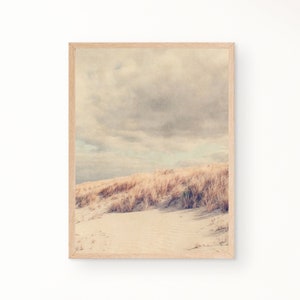 Coastal beachside Digital Wall Art | Beach Printable Wall Art| Coastal Print | Muted Beach Landscape Painting | Beach Print | Seaside Print