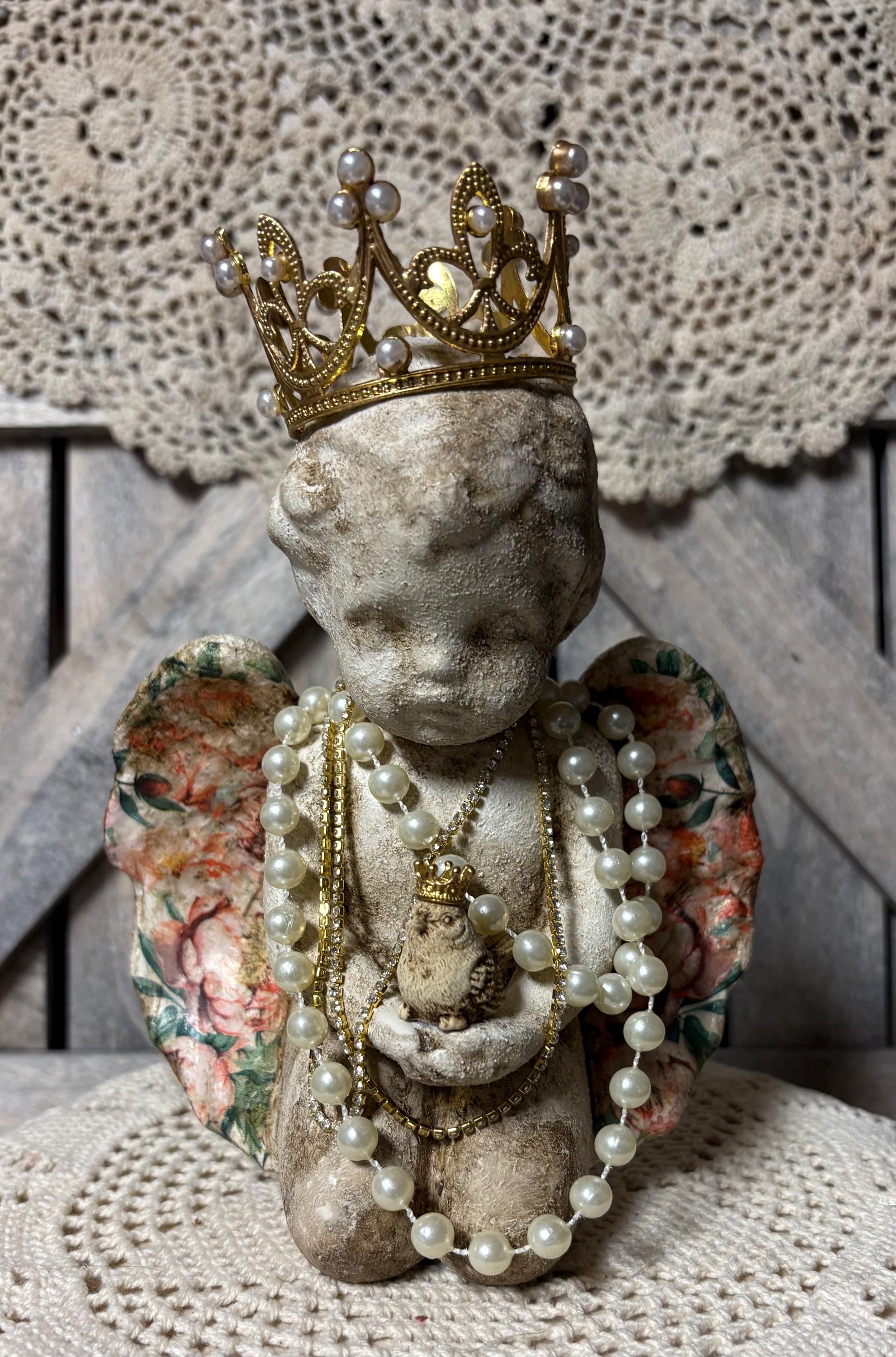SHABBY CHIC-SWAG CHERUBS ARCHITECTURAL FURNITURE