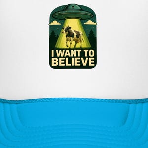 Foam trucker hat, I want to believe
