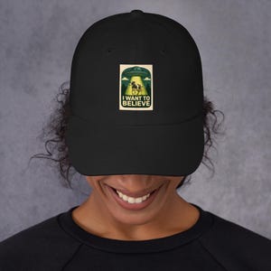 Dad hat, UFO, cow, abduction,