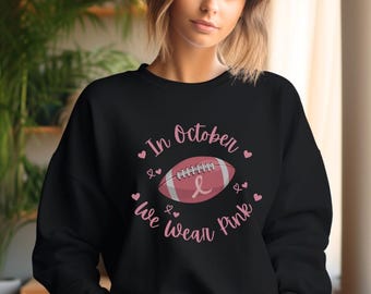 Brustkrebs-Aufklärungs-Sweatshirt: Rosa Fußball-Saison-Shirt