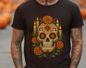 Sugar Skull Unisex Tee, Day of the Dead Shirt