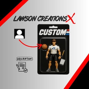 Custom Action Figure Portrait | Personalized Toy Art | Digital Action Figure Image | Unique Gift for Him or Kids | Custom Toy Illustration