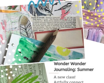 Wonder Wander Journaling: Summer, An Online Nature Art Journaling Class