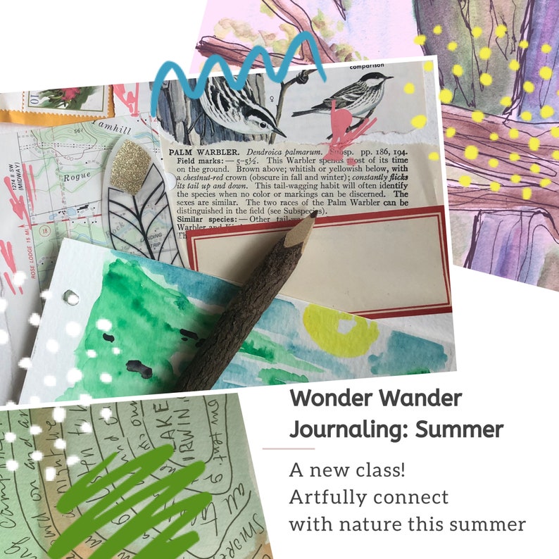 Wonder Wander Journaling: Summer, An Online Nature Art Journaling Class imagen 1