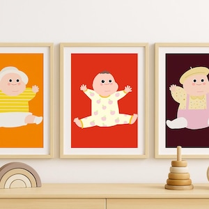 Série Little Sunshine 1 (3 impressões) | Conjunto de pôsteres para bebês | Download digital para berçário | ForMySunshineByHye