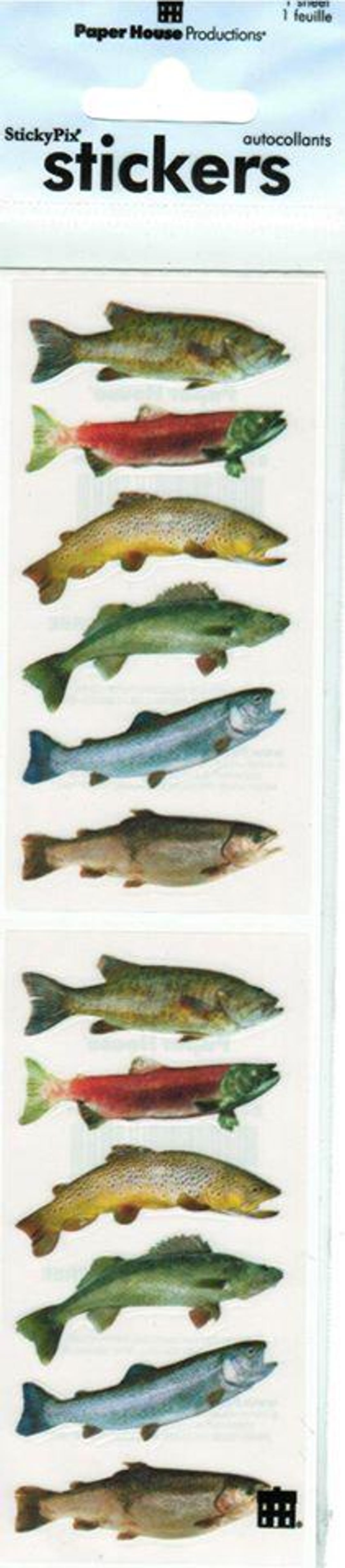 FRESHWATER FISH Scrapbooking Stickers 2217E - Etsy