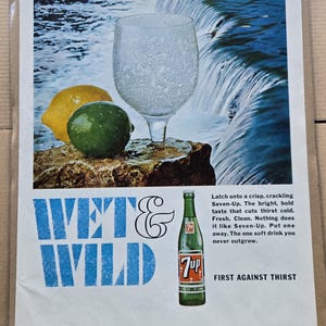 7up Vintage Poster - Etsy