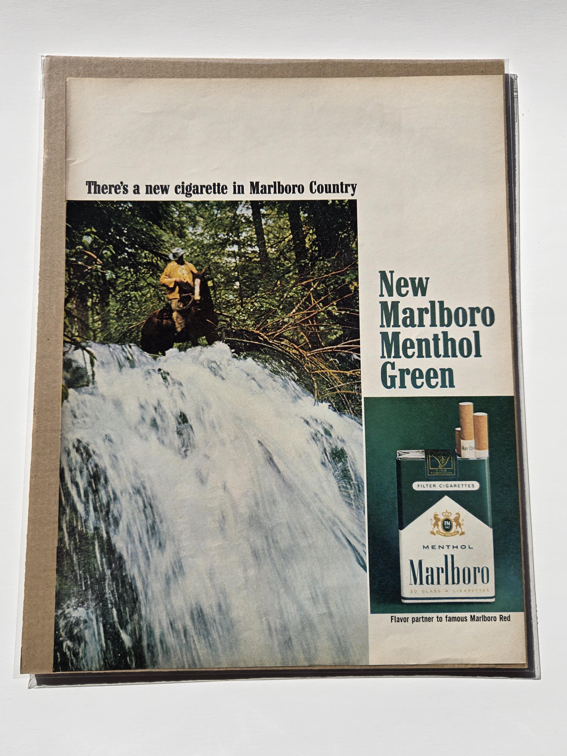 Marlboro Menthol Advertisement - Etsy, image size:2250x3000