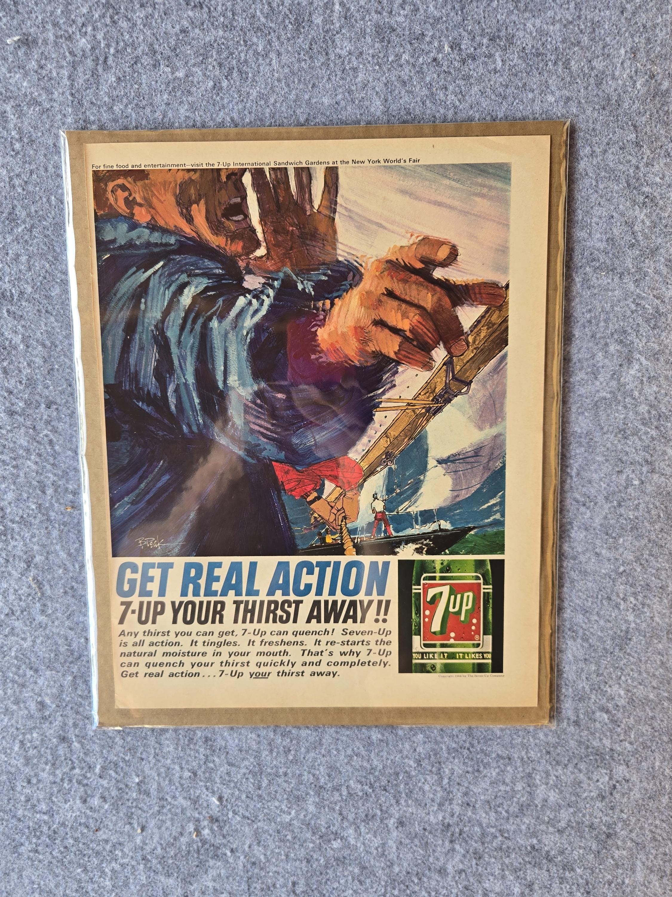7up Vintage Poster - Etsy