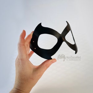 BlackCat Mask handmade leather costume mask spiderman batman superhero Felicia Hardy Comic book character image 2