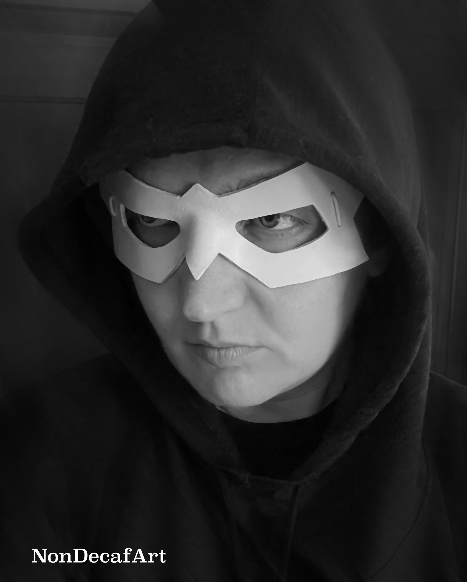 Domino Hero Mask Handmade Leather Mask in white Etsy