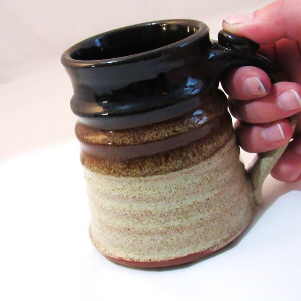 Brown Tankard - Little Stein - Coffee Mug - Rustic - Handmade Pottery - Pottersong - Renaissance Stein