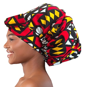 Handmade Satin Lined Sleep Bonnet: Anti-Frizz Hair Wrap