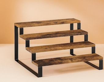 Rack for Cabinet,Cologne Shelf,4 Tier Display Shelf,Kitchen Perfume Organizer,Display Riser Stand,Cupcake Stand, Makeup and Skincare Stand
