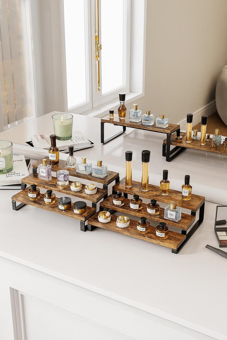 Fragrance Rack Cabinet Shelf, Cologne Rack, 4-tier Display Shelf, Kitchen Perfume ...