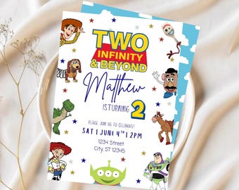 Toy Story 2nd Birthday Invitation, Editable Template (Digital Download)