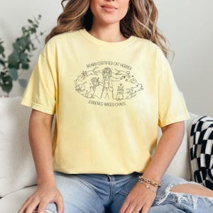 Grappig BCBA-shirt, T-shirt gedragsanalist, grappig ABA-shirt, BCBA-cadeau, RBT-shirt, datahumor, comfortkleuren 1717, T-shirt gecertificeerde kattenherder