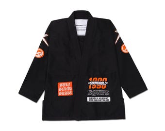 Kimono da Jiu-Jitsu brasiliano Shoyoroll Moto nero / Uniforme brasiliana di alta qualità / in tutte le taglie e colori / Spedizione gratuita