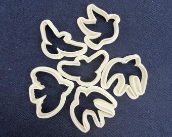 Bird Silhouette Cutters – Dove, Swallow & More | Cookie and Clay, Baking, Polymer, Pottery, Craft Decor