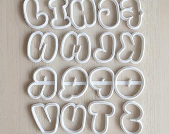 Alphabet Chunky Cutter | 3D Printed Letter Cookie Cutters
