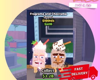 Fragrama and Chocrama 100M/s  - Roblox *Unmissable Offer!* Steal a Brainrot / Secret Brainrots / Limited Edition Rare Item