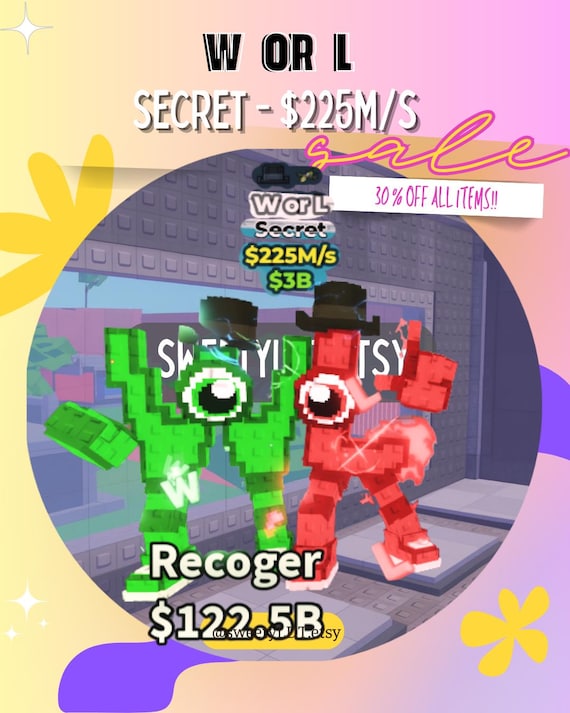 S*様 ROBLOX STEAL A BRAINROT ブレインロット ロブロッ Roblox - Steal a Brainrot / Secret Brainrots / Limited Edition