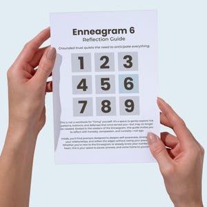 Enneagram 6 Reflection Journal – Digital Affirmation Guide for Trust, Inner Security & Self-Soothing