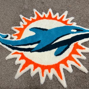 Miami Dolphins Custom Tufted Rug
