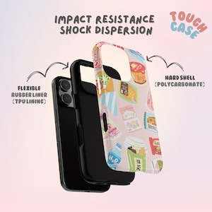 キュートなパステルピンクのフード柄スマホケース｜光沢とマット仕上げ｜高品質｜SamsungとiPhone対応｜ユニークで遊び心のある夏のギフト