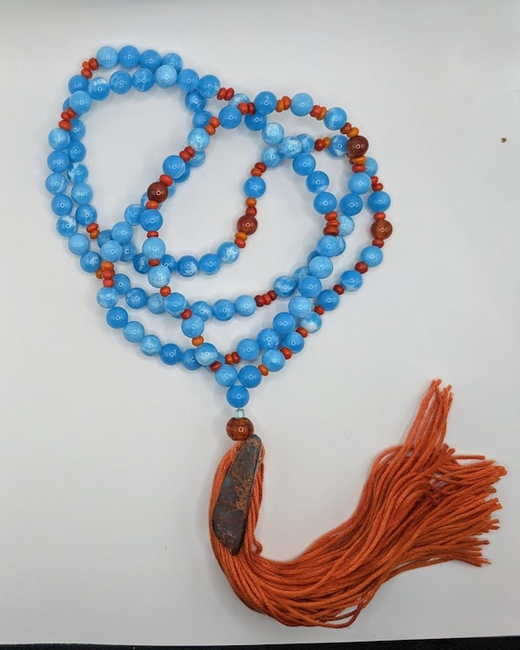Throat & Sacral Chakra Mala Necklace