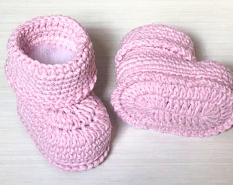 Crochet Baby Booties Pattern | Newborn Crochet Shoes PDF | Instant Download