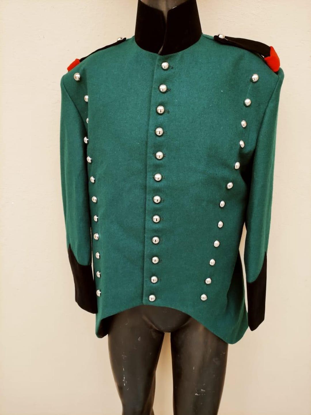 95th Rifles Napoleonic Tunic: Green Wool Military Jacket - Etsy