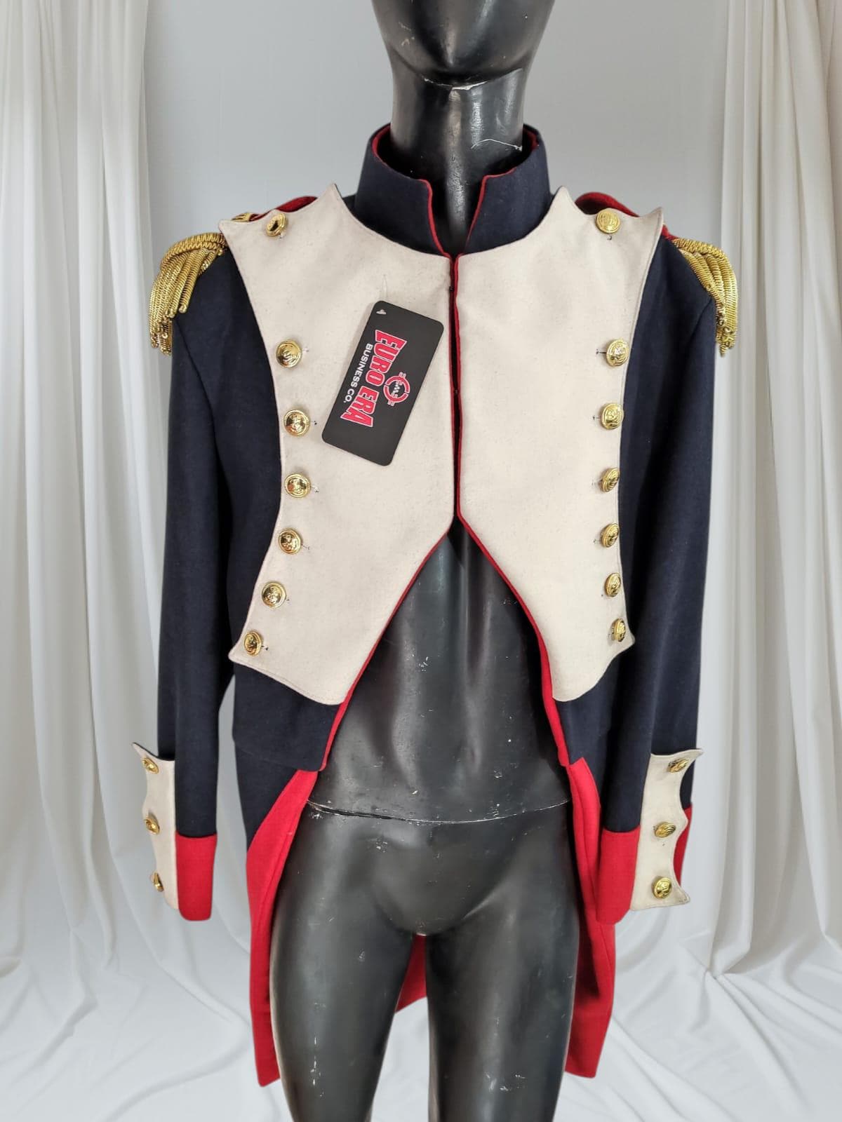 ナポレオン時代のフランス近衛兵将校フロックコート：歴史的な軍服