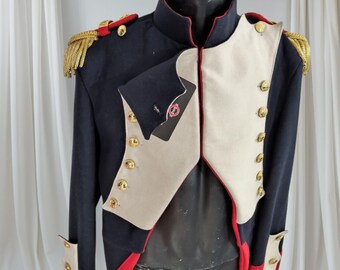 ナポレオン時代のフランス近衛兵将校フロックコート：歴史的な軍服