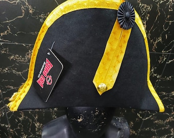 Felted Wool Bicorn Hat: Napoleonic, Pirate, British Officer Style