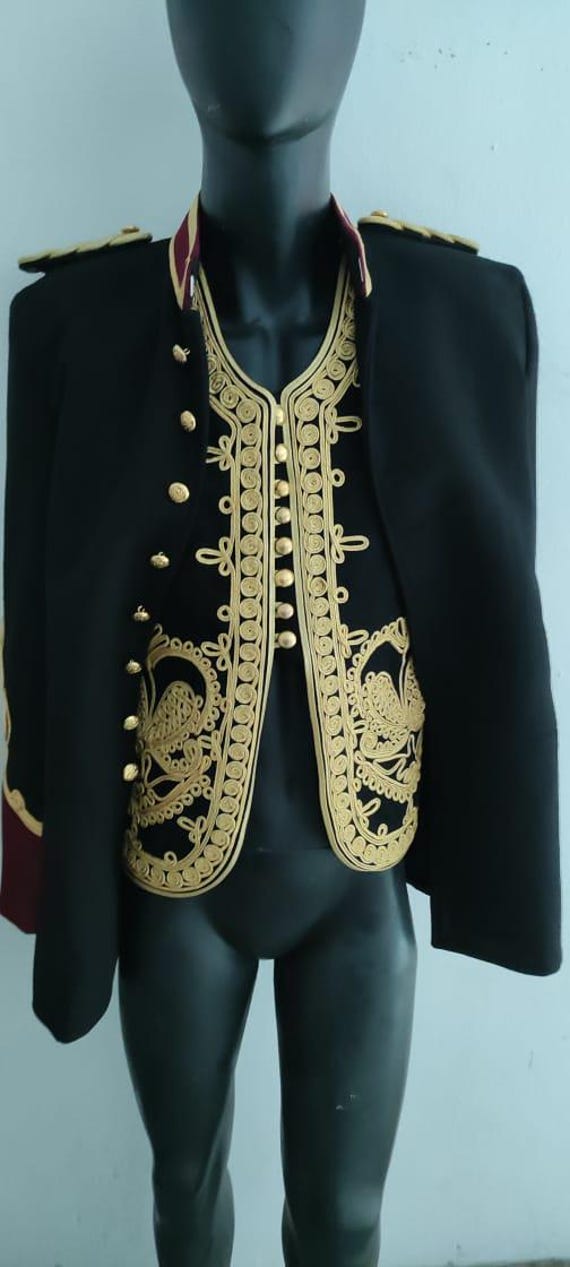 Napoleonic Jimi Hendrix Style Hussars Wool Jacket Waistcoat