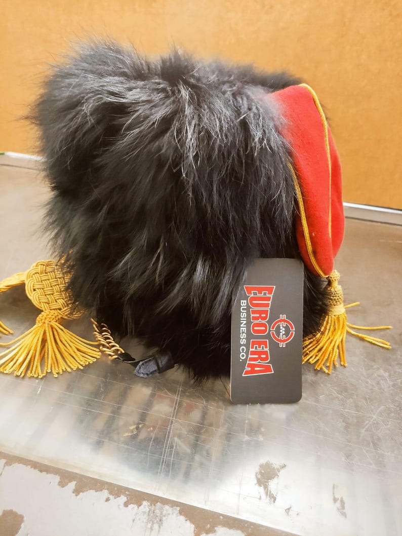 Napoleonic Hussar Guard Busby Cap: Leather Colback, Horse Hunter - Etsy