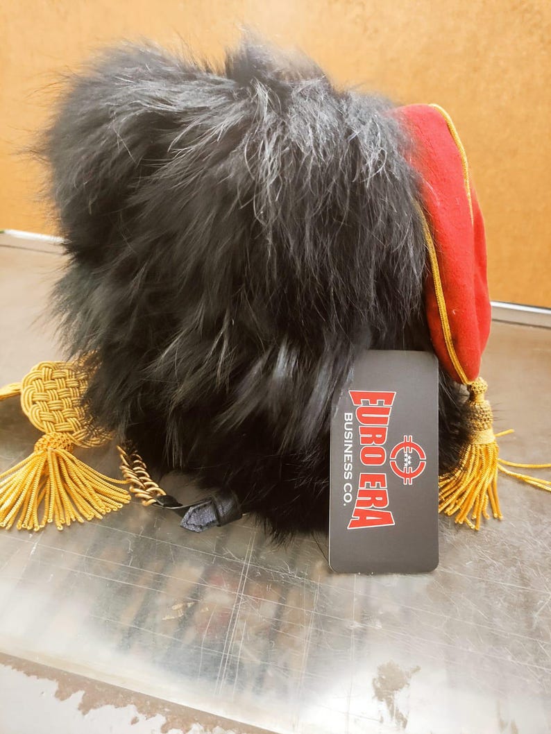 Napoleonic Hussar Guard Busby Cap: Leather Colback, Horse Hunter - Etsy