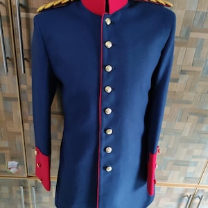 Napoleonic 18th century Prussian Officers Tunic Jacket | Prussian Style Uniform | Historical Officer Costume | Prussian Officer Jacket