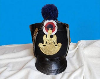 フランス製ナポレオン軍用シャコー帽 | 手作り軍事再現帽子 | 歴史的