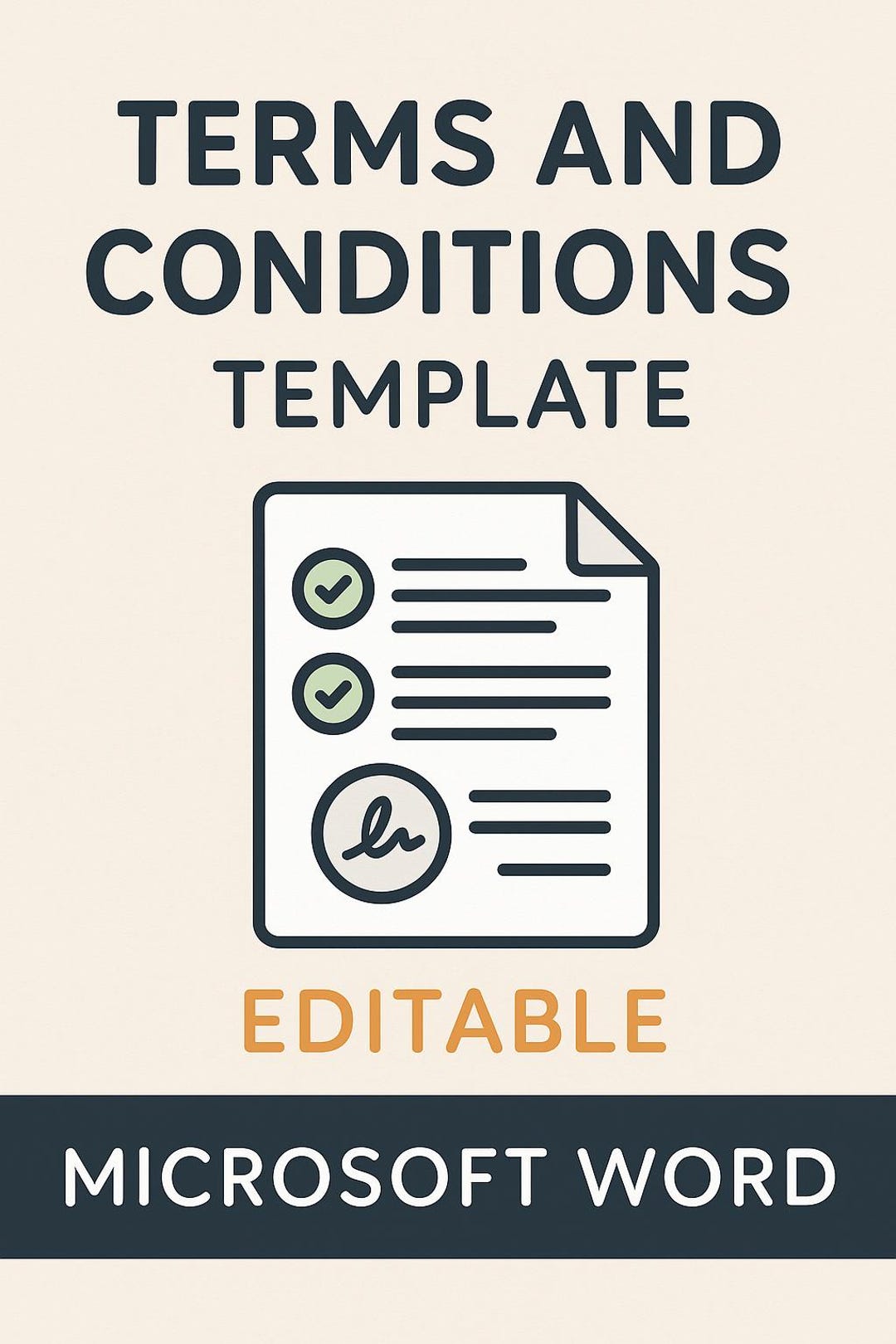 Terms and Conditions Template | Editable Business Agreement | Microsoft ...