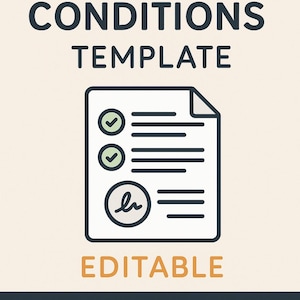 Terms and Conditions Template | Editable Business Agreement | Microsoft Word Document | Client Contract for Services | Instant Download