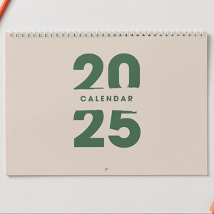 2025 Minimalist Printable Calendar | A4 PDF