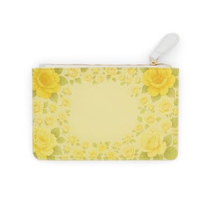 Sunny Floral Mini Clutch Bag | Zipper Pouch, Gift for Her, Travel Accessory, Purse Organizer, Mothers Day Gift