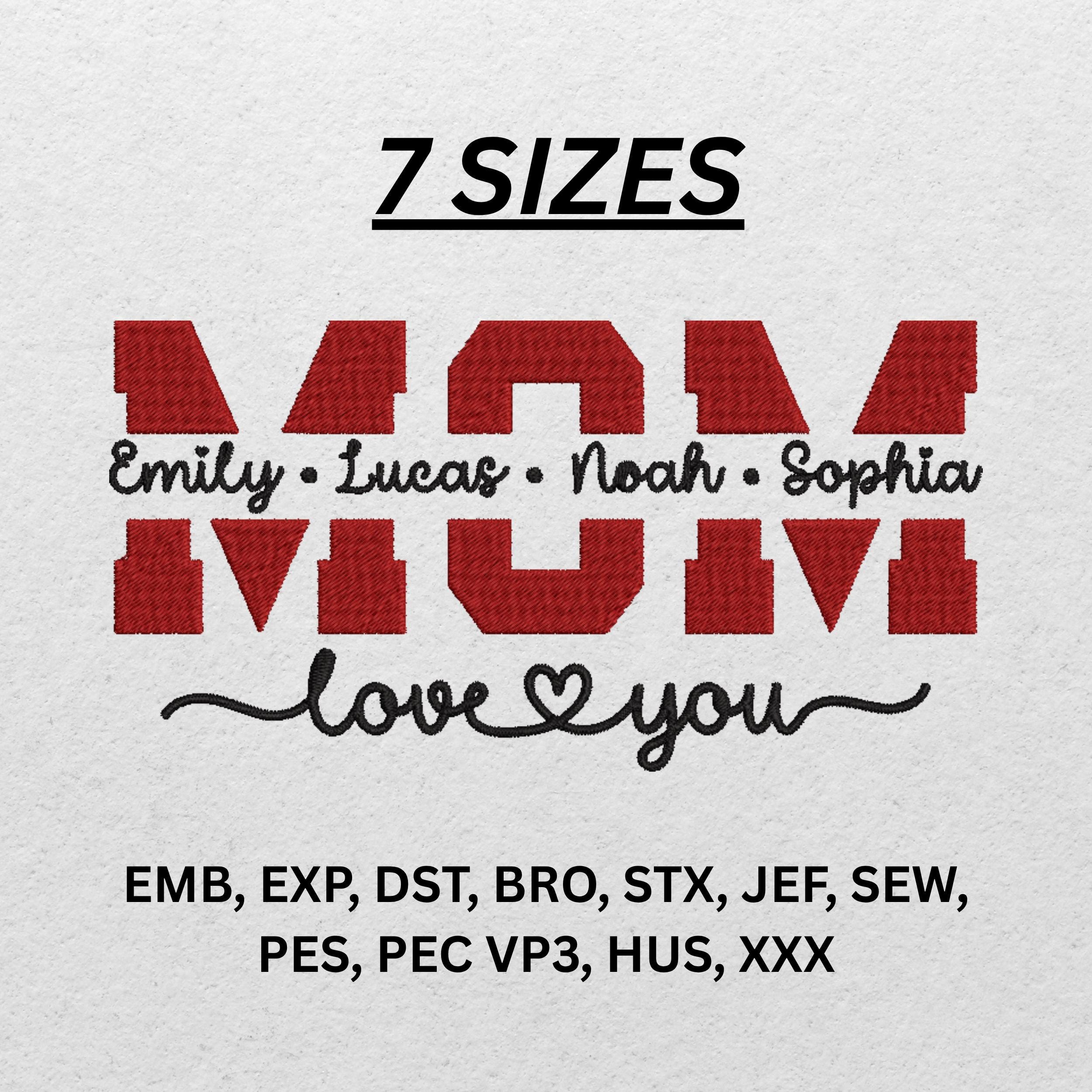 Mom Embroidered Frame Mom Embroidery Design - Etsy